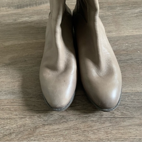 Sam Edelman Size 6M Penny Gray Leather Knee High Boots Pretty Women - Picture 6 of 8